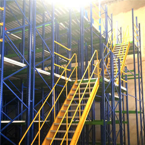 Soppalco industriale con scaffalature - ISO9001,ISO14001 - Nanjing fuyuan technology co.,ltd - multilivello / su scaffalatura a pallet / su misura