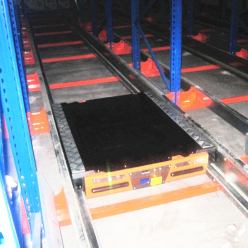 Scaffalatura per magazzino di stoccaggio - Nanjing fuyuan technology co.,ltd - con ripiani / ad accumulo / per cella frigorifera