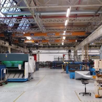 Carroponte monotrave - ADC - automatizzato / con sistema di sollevamento leggero / ad altezza libera