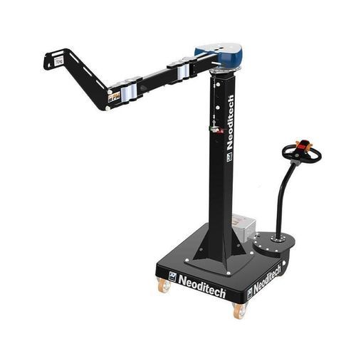 Gru a bandiera con colonna - NEODITECH - 360° / ergonomica / con pinza a vuoto