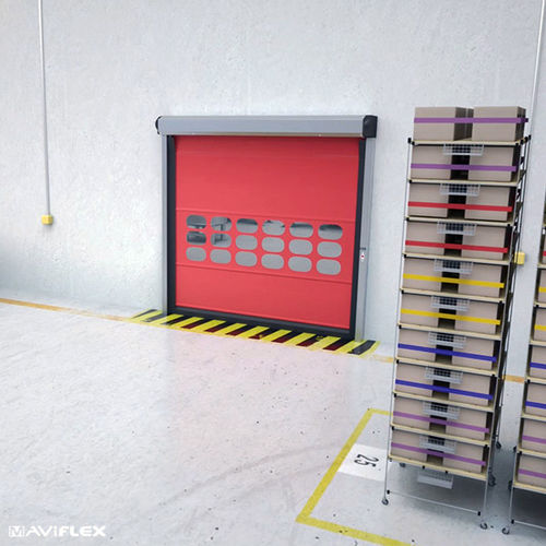 Porta ad avvolgimento - MAVIROLL CONNECT® - MAVIFLEX - in acciaio inossidabile / in acciaio galvanizzato / industriale