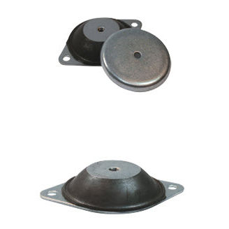 Supporto antivibrazione cilindrico - B  - LESOL - in metallo / in elastomero / per macchina