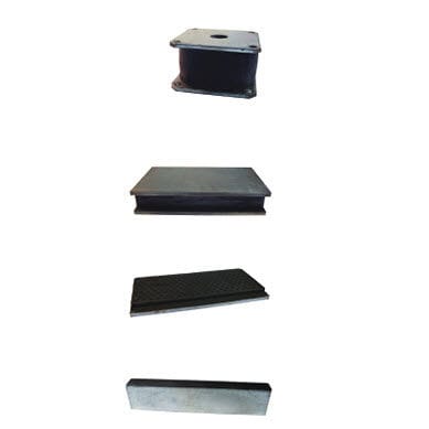 Supporto antivibrazione rettangolare - AGC - LESOL - in elastomero / in elastomero / per macchina