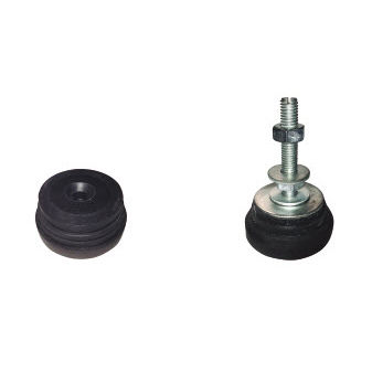 Supporto antivibrazione cilindrico - M940 - LESOL - in gomma / per macchine / filettato