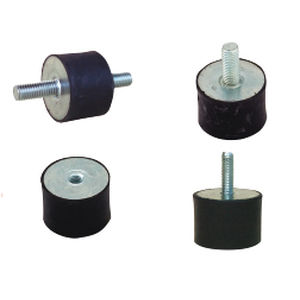 Supporto antivibrazione cilindrico - 1100 - LESOL - in elastomero / per macchine / filettato