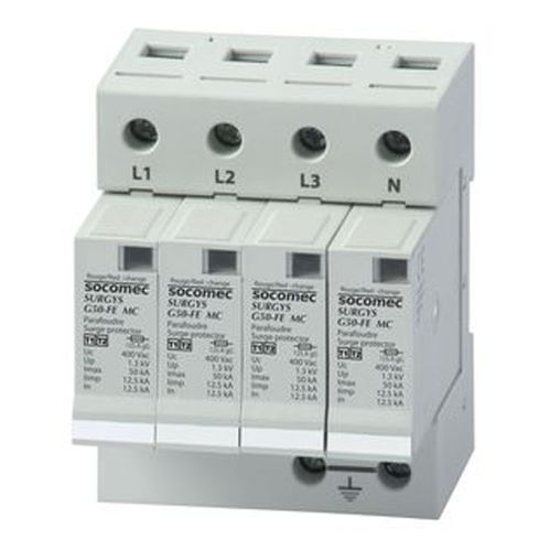 Limitatore di sovratensione di tipo 2 - SURGYS G50-FE - SOCOMEC - di tipo 1 / su guida DIN / a bassa tensione