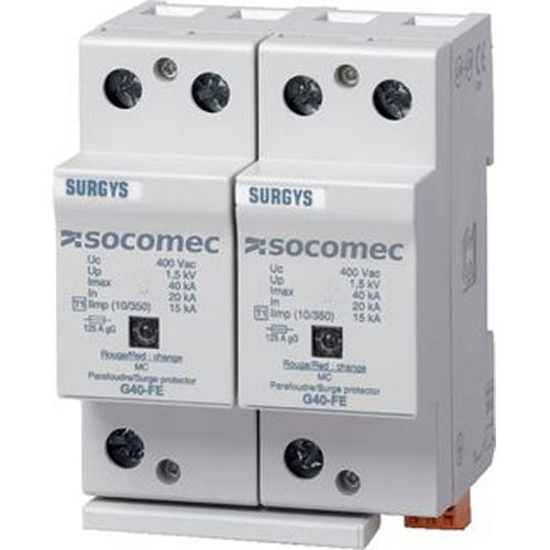 Limitatore di sovratensione di tipo 1 - SURGYS G40-FE - SOCOMEC - di tipo 2 / su guida DIN / a bassa tensione