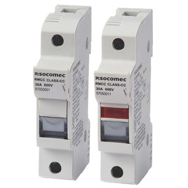 Porta fusibile per montaggio su guida DIN - RM CC series - SOCOMEC - Class CC / modulare