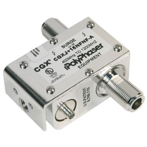 Limitatore di sovratensione di tipo 1 - CGXJ+15NFNF-A - PolyPhaser | Transtector - per cavo coassiale RF / di telecomunicazione / con bias-T