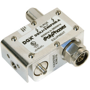 Limitatore di sovratensione di tipo 1 - DGXJ+24NFNM-A - PolyPhaser | Transtector - per cavo coassiale RF / di telecomunicazione / con bias-T