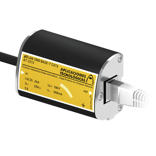 Limitatore di sovratensione per rete Cat6 - ATLAN 1000 BASE-T CAT6 POE - Aplicaciones Tecnológicas, S.A. - per rete informatica / RJ45 / DC