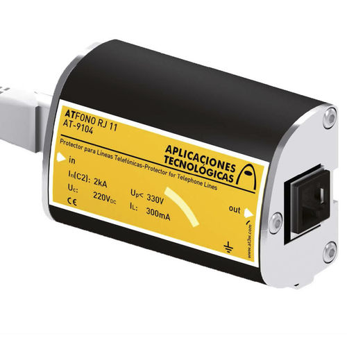 Limitatore di sovratensione per linea telefonica - ATFONO RJ11 - Aplicaciones Tecnológicas, S.A. - RJ11 / DC / con tempi di risposta rapidi