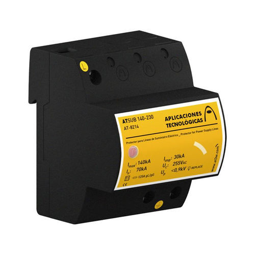 Limitatore di sovratensione di tipo 1+2 - ATSUB 140-N - Aplicaciones Tecnológicas, S.A. - per alimentazione elettrica / unipolare / su guida DIN