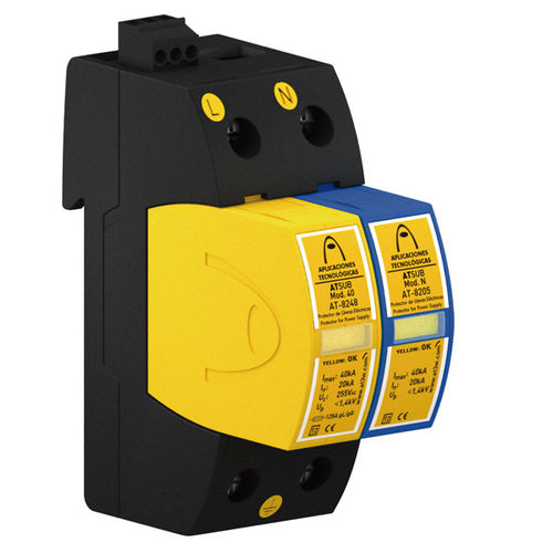 Limitatore di sovratensione di tipo 2 - ATSUB-2P 65-300 TT - Aplicaciones Tecnológicas, S.A. - di tipo 1 / per alimentazione elettrica / compatto