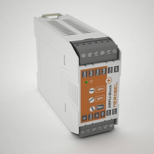 Amplificatore di segnale - Merobel - Ampliblock+ - REDEX Group - analogico / per cella di carico / compatto