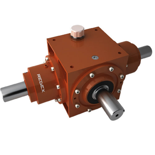 Rinvio angolare con coppia spiroconica - R Series - REDEX Group - 90° / con albero passante / in ghisa