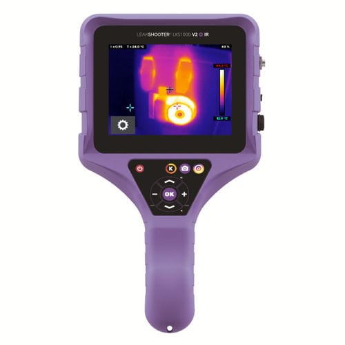 Rilevatore di fughe ad ultrasuoni - LEAKSHOOTER LKS 1000-V.2 + IR - SYNERGYS TECHNOLOGIES - a infrarossi / di aria compressa / portatile