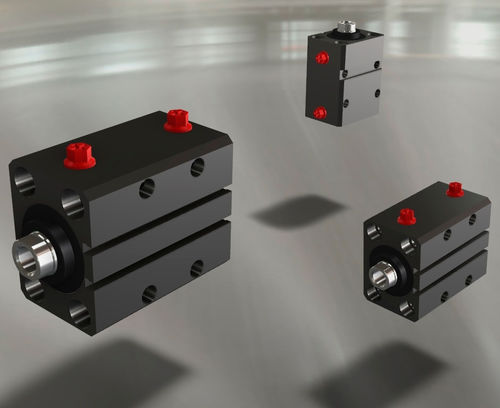 Cilindro a corsa breve - CC series - Tecnofluid Engineering SrL - idraulico / a pistone magnetico / a doppio effetto