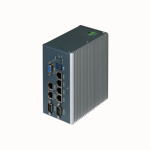 Piattaforma di rete da ufficio - ICS-6270 - AAEON - su guida DIN / Intel® Celeron® N3350 / Ethernet gigabit
