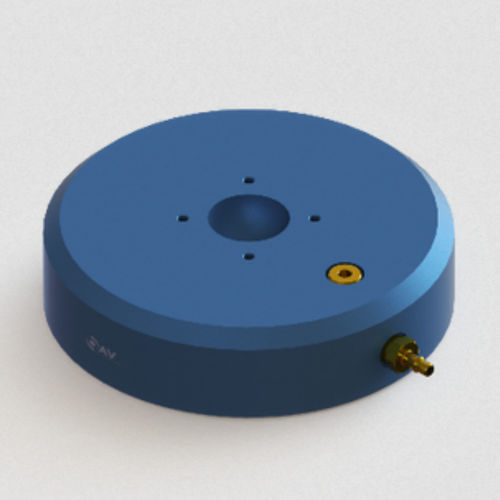 Bronzina lineare - OAVR100R - OAV Air Bearings - piatta / con cuscino d'aria / in alluminio
