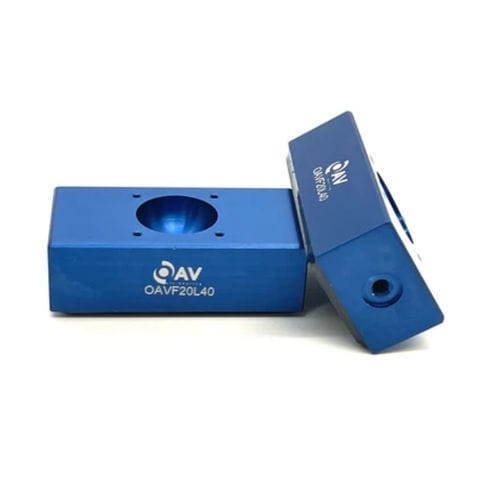 Bronzina lineare - OAVF20L40 - OAV Air Bearings - piatta / con cuscino d'aria / in alluminio