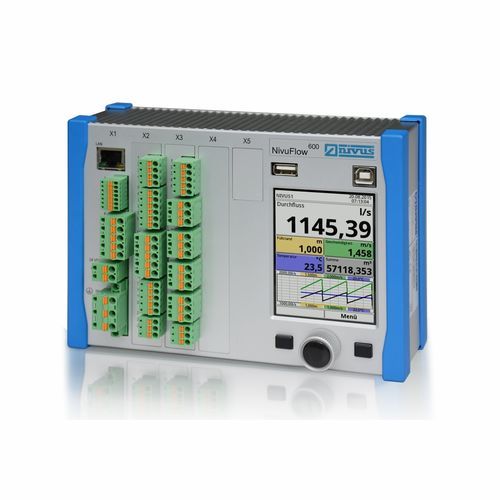 Misuratore di portata a ultrasuoni per tempo di transito - NivuFlow 600 - NIVUS GmbH - volumetrico / per liquidi / clamp-on