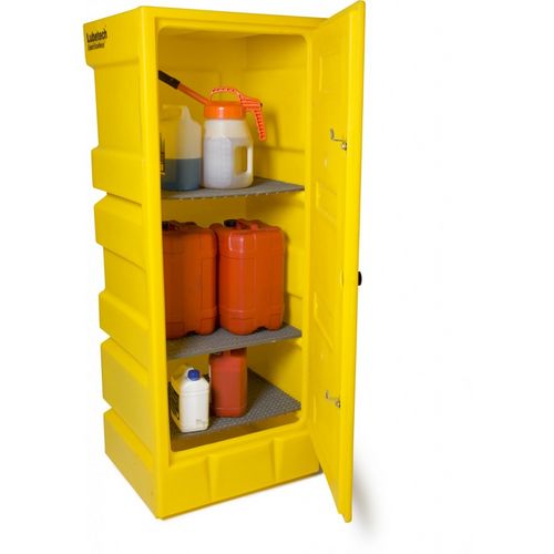 Armadio da officina - 31-1383 - Lubetech - a pavimento / con 1 sportello / in polipropilene