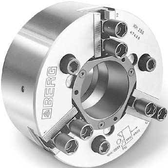 Mandrino automatico - KH series - Berg & Co. GmbH Spanntechnik - 3 ganasce / con foro passante / a pinza