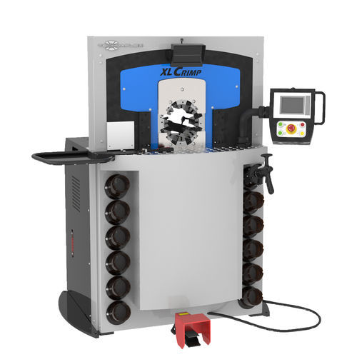 Pressa crimpatrice per tubi flessibili - XL CRIMP 450 - TECHMAFLEX - per tubi flessibili idraulici / per dado / semiautomatica