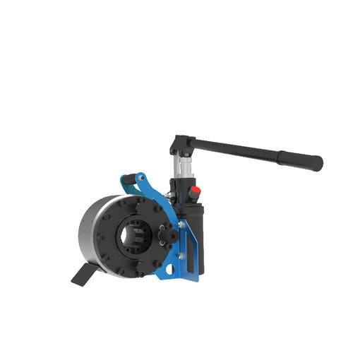 Pressa crimpatrice per tubi flessibili - H CRIMP 80 EVO - TECHMAFLEX - per tubi flessibili idraulici / di connettori / manuale