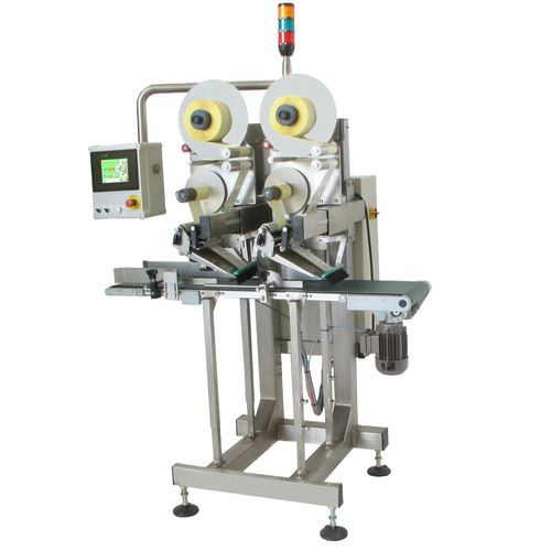 Applicatore di etichette automatico - ECU - Albagnac - per applicazione sulla parte superiore del prodotto / per l'industria agroalimentare / per il settore cosmetico