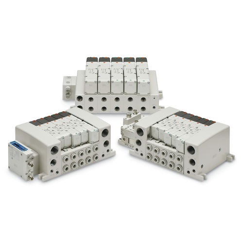 Distributore pneumatico a cassetto - VQC series - SMC  - azionato tramite solenoide / a comando assistito / compatto