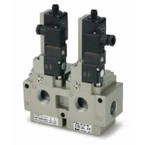 Distributore pneumatico azionato tramite solenoide - VG342-X87 - SMC  - a cassetto / a 3 vie / normalmente chiusa