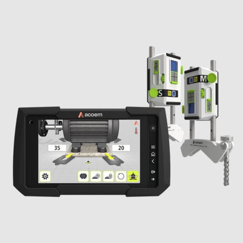Sistema di allineamento laser 2 assi - AT-400 - ACOEM - per albero / di misura / industriale