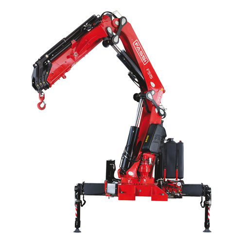 Gru montata su camion - F515RA e-dynamic - Fassi gru S.p.A - con braccio / fuoristrada / per subappalto
