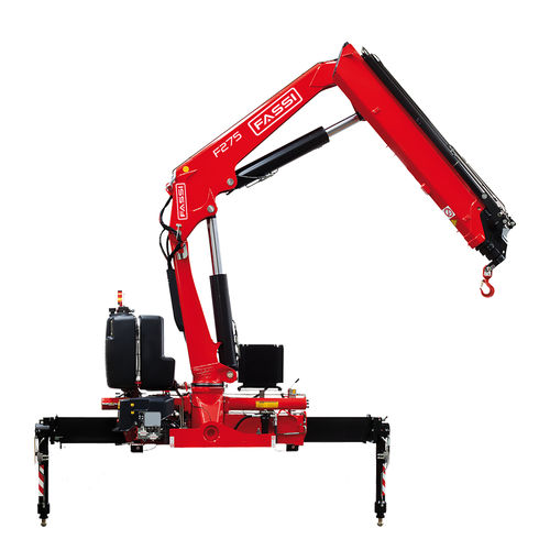 Gru montata su camion - F275A e-active - Fassi gru S.p.A - telescopica / per cantiere / di sollevamento