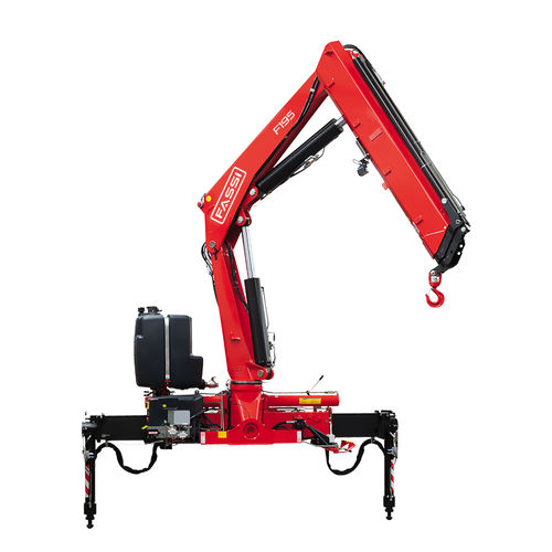 Gru montata su camion - F195A active - Fassi gru S.p.A - con braccio articolato / per cantiere / per subappalto