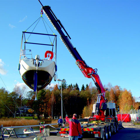 Gru per applicazioni pesanti - F950RA he-dynamic series - Fassi gru S.p.A - montata su camion / telescopica / per cantiere