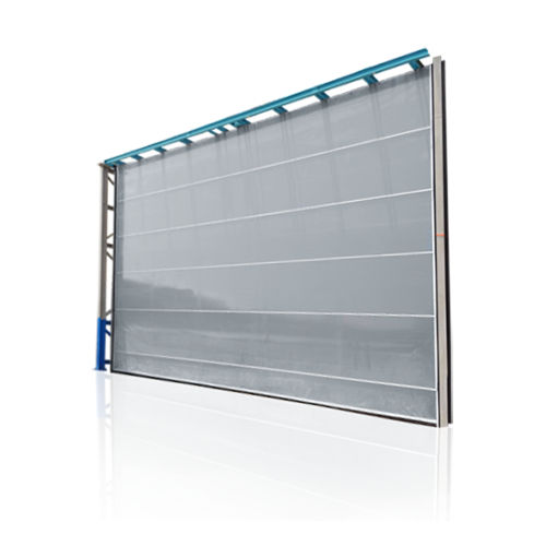 Porta ad impacchettamento - Aluflex - SHIPYARDDOOR (Hangar Door | High Speed Door) - in alluminio / in tessuto / industriale