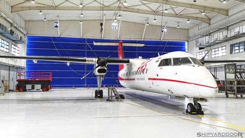Porta scorrevole - Aircraft hangar door - SHIPYARDDOOR (Hangar Door | High Speed Door) - a libro / per interno / per hangar