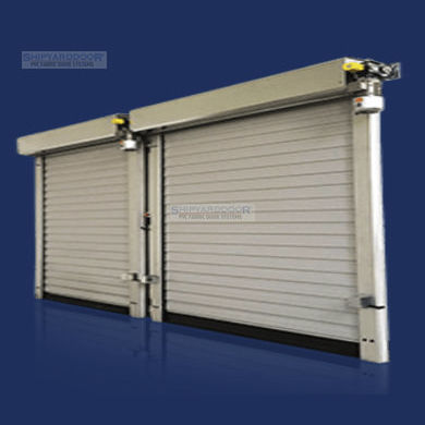 Porta ad avvolgimento - The Hybrid® - SHIPYARDDOOR (Hangar Door | High Speed Door) - in acciaio / in tessuto / industriale
