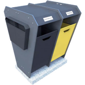 Cassonetto modulare - ECOFOURBOX - GRECO-ECOLOGY - in acciaio galvanizzato / per rifiuti urbani / per scarti industriali