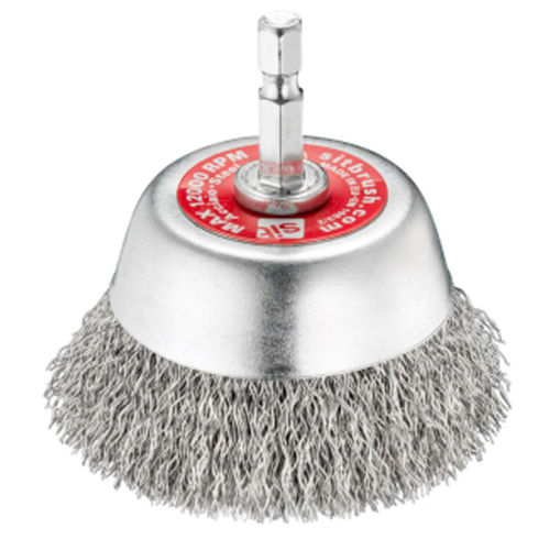 Spazzola a tazza - T60 HEX - SIT Società Italiana Tecnospazzole - di pulizia / in acciaio inossidabile / in acciaio