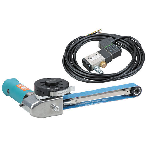 Levigatrice a nastro - 15360BK - DYNABRADE Europe - pneumatica / per operazione di finitura / di elevata efficacia