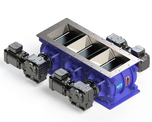 Valvola rotante per trasporto pneumatico - 12" Multi-Port Series - ACS Valves - per materiali sfusi / per prodotti alimentari / per applicazioni farmaceutiche