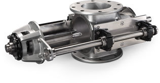 Valvola rotante per trasporto pneumatico - MD series - ACS Valves - per sanitari / flangia rotonda