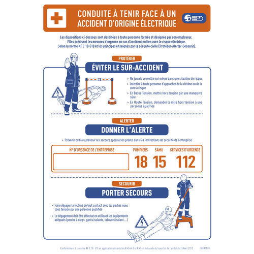 Cartello di segnalazione per cantiere - S80ALPAS series - PENTA ESP - di rischio elettrico