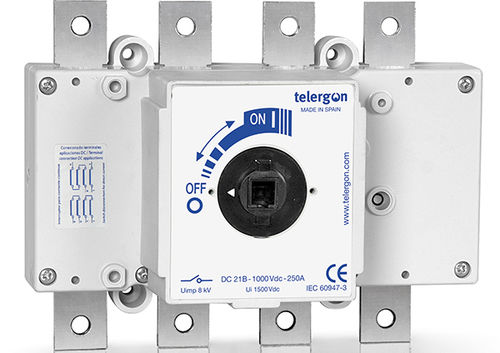 Interruttore-sezionatore 4 poli - S5-01254PR0 - Telergon - DC / montato su binario elettrificato / industriale