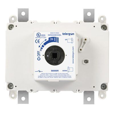 Interruttore-sezionatore unipolare - S6R0200 series - Telergon - 2 poli / DC / montato su binario elettrificato