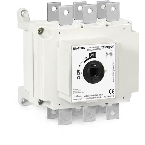 Interruttore-sezionatore motorizzato - S6N0630 - Telergon - multipolare / AC / montato su binario elettrificato